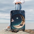 thumbnail image 3 of Lsque Artistic Starry Sky Moon Book Printed Luggage Cover, Travel Luggage Protector,Scratch and Dirt Resistant, Fits 18-32 Inch Luggage - Large, 3 of 9