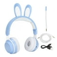 thumbnail image 2 of Earphone, HD Sereo Sound  Ear Headphones Long Battery Life  For PC For Online Learning For Tablet White ,Blue,Green,Purple,,White, 2 of 8