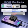 thumbnail image 2 of 60W Super Fast Charger Type C, USB C Charger Fast Charging Android Phone Charger Block with 10FT USB C Chargers Fast Charging Cable Cord for Samsung Galaxy S26 Ultra/S26+/S26/S25Ultra/S25/S24/S23/S22, 2 of 5