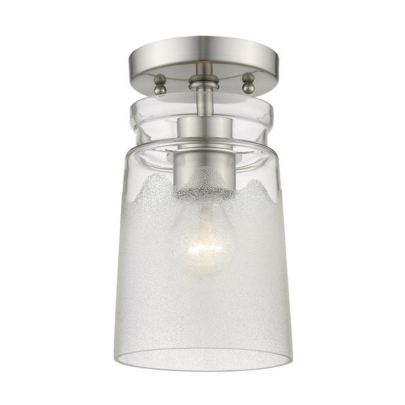 Travers PW Semi-flush in Pewter