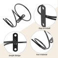 thumbnail image 5 of Pack Of 6 Wall Mounted Wine Racks - Red Wine Bottle Display Holder With Screws, Metal Hanging Wine R, 5 of 5