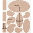 thumbnail image 2 of Autocollant Talon Imperméable Coussin Anti-Abrasion pour Pied Tissu, 2 of 5