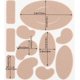 thumbnail image 2 of Pegatinas adhesivas de franela duraderas, 11 formas, 6 piezas para un acolchado cómodo del calzado que previene las ampollas en las almohadillas del talón, 2 of 7