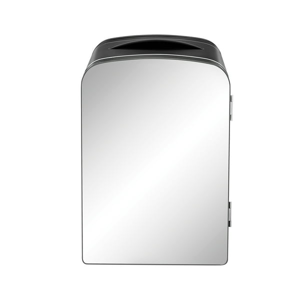 Chefman Mini Portable Mirror Personal Fridge Black