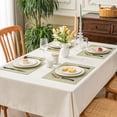 thumbnail image 5 of Romanstile Faux Leather Placemats Set of 4 Washable PU Table mats Washable Placemats Vinyl Table Mats for Kitchen Dining Table Decoration Anti-Slip Place Mats, 12" x 18", Grass Green, 5 of 8