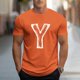 thumbnail image 1 of Tops para hombre, blusas y camisas de cuello redondo y manga corta para hombre, camisetas deportivas informales con estampados a la moda para hombre, blusas de cuello redondo y manga corta, blusas de, 1 of 5