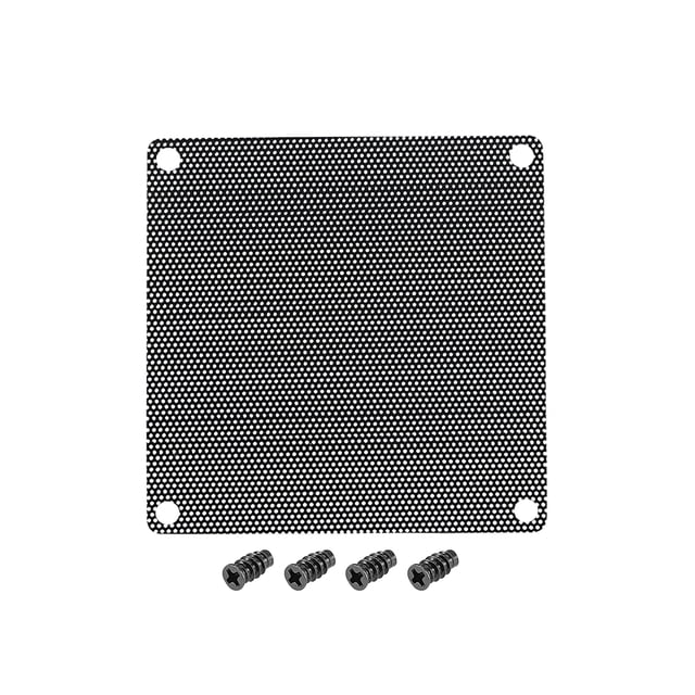 3 Pcs Pantalla de Polvo para Ventilador de PC Negra Plástico a Prueba de Polvo Malla para Caja de Computadora 80x80mm con Tornillos