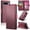 Wine Red, variant on CaseMe Leather For Google Pixel 10 Pro XL Wallet Case with RFID Blocking, For Google Pixel 10 Pro XL Case Wallet for Women Men Card Holder Magnetic Clasp Kickstand Folio Case,Wine Red