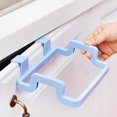 thumbnail image 3 of Plastic Door Back Garbage Bag Rack Trash Rubbish Bag Holder Kitchen Bathroom Multifunction Shelf, 3 of 8
