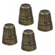thumbnail image 1 of Dedales de costura de metal Uxcell, protector de dedo para dedal de costura, bronce 4 piezas, 1 of 6