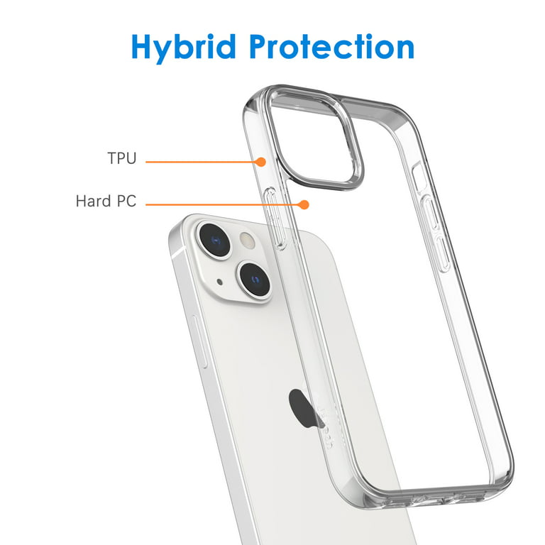 JETech Magnetic Case for iPhone 12 Pro Max 6.7-Inch Compatible with MagSafe  Wireless Charging, Shockproof Phone Bumper Cover, Anti-Scratch Clear Back