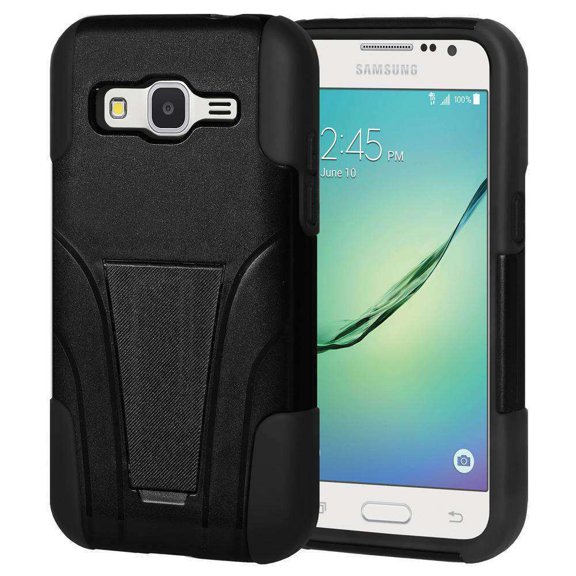 Amzer Double-Layer Hybrid Case with Kickstand for Samsung Galaxy Core Prime SM-G360P