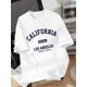 thumbnail image 1 of Girls' Summer Casual Crew Neck T-Shirt, Fashionable Comfortable Loose Fit, Cartoon Print Short Sleeve Top, Cotton 94% Elastane 6%, Slight Stretch Knit Fabric, Applique Detail - Style 349, 1 of 6