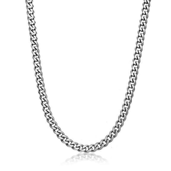 Metro Jewelry Stainless Steel Two Tone 8MM Curb Chain Necklace - 22 Inch