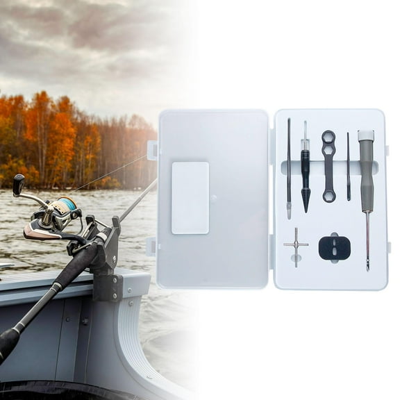 Fishing Reel Tool Set Supplies Durable Portable Fishing Reel Maintain Tools Accessories for Saltwater Ice Fishing Fisherman 6pcs
