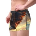 thumbnail image 2 of Kdxio Men's Boxer Briefs with Golden Sky Bald Eagle Print - Comfortable and Breathable Underwear for Everyday Wear, 2 of 5