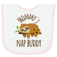 thumbnail image 2 of Inktastic Mommys Nap Buddy Sloth Baby Terry Cloth Bib, 2 of 3
