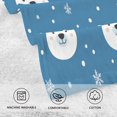 thumbnail image 5 of Yayeee 2 Pack Hand Towels for Bathroom 100% Cotton 16" x 28" Kitchen Towel, Blue Polar Bear, 5 of 7
