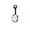 Black, variant on Belly Button Navel Rings Cubic Zircon Gem Body Piercing Jewellery Button Stud-Silver A