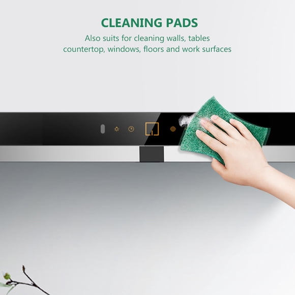 PAMINGONO 6pcs Multifunctional Scrubbing Pads for Kitchen Nylon Cleaning Pads Green