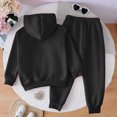 thumbnail image 7 of Kaprioy Baby Girl Fall Winter Clothes Toddler Girl Clothes Baby Girls Clothes Girls 2PCS Fall Winter Hoodie Outfits Set Print Toddler Girls Long Sleeve Top Pants Set, 7 of 7