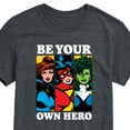 thumbnail image 3 of Marvel - Be Your Own Hero - Men's Short Sleeve Graphic Tee, 3 of 5