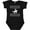 AB-Black, variant on Cowboy Silhouette Team Roping Rodeo Boys or Girls Baby Bodysuit
