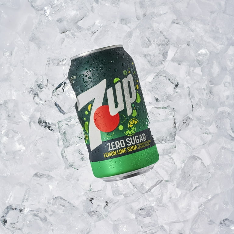 7UP Zero Sugar, Caffeine Free Lemon Lime Soda, 12 fl oz, 12