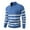 Blue, variant on Wutalume Men's Round Neck Striped Colorblock Sweater with Half Zip Stand Collar Inner Slim Pullover, Versatile for Layering,Black L