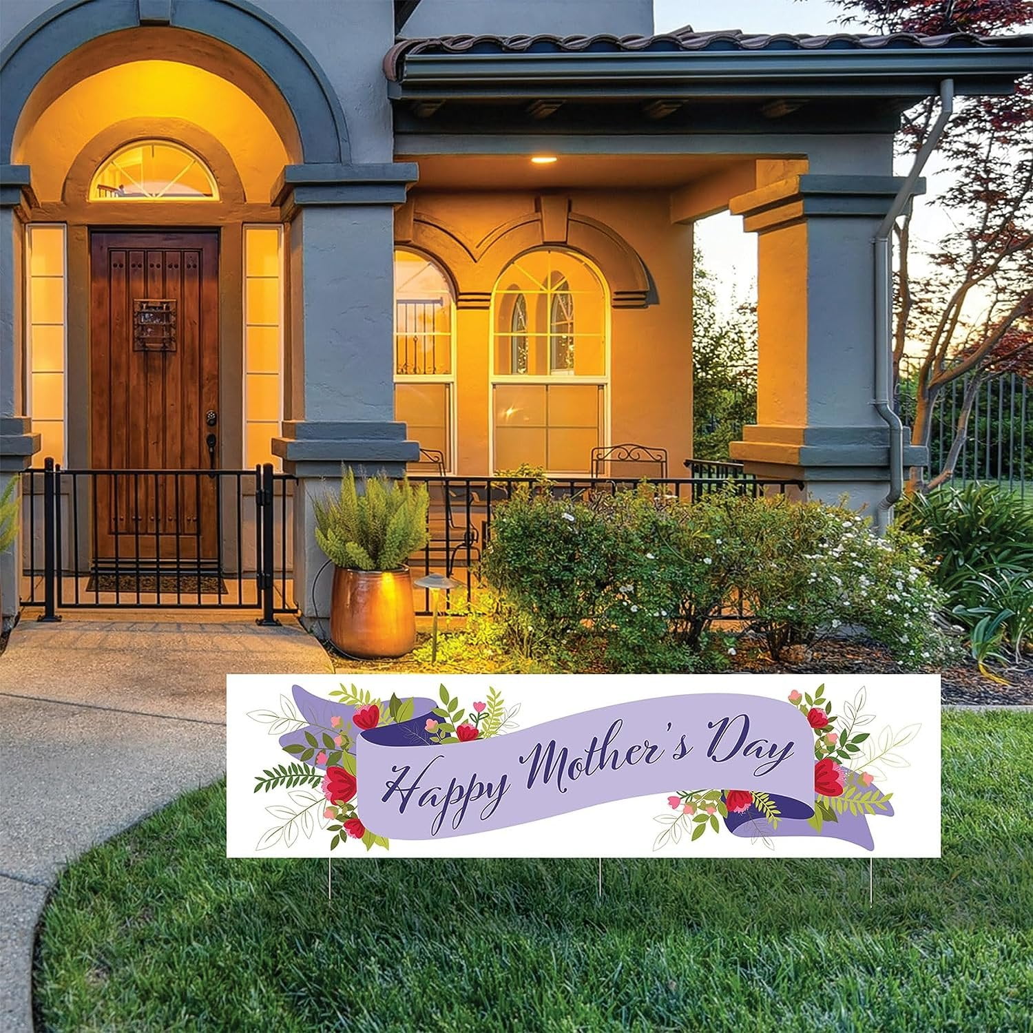 Plas Jumbo Happy Mothers Day Yard Sign