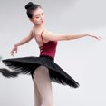 thumbnail image 4 of Women Elastic Waist Ballet Tutus Skirt 7 Layered Tulle Hard Organdy Pancake Dance Skirts with Panty for Festival Costume, 4 of 8