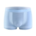 thumbnail image 5 of zeranth Men Underpants U Convex Breathable Mesh Holes Elastic Wide Waist Band Inside Wear Seamless Ice Silk Men Boxers Briefs Quick Dry Men Underwear, 5 of 7