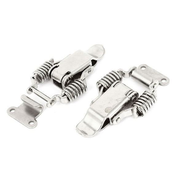 Cabinet Suitcase Case Metal Spring Loaded Draw Latch Locking 2pcs