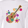 thumbnail image 4 of Inktastic Acoustic Guitar with Colorful Flowers Long Sleeve Youth T-Shirt, 4 of 5