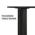 thumbnail image 6 of MAYEERTY Modern 79*33.5*30" Oval Black Dining Table with Arc - shaped Rattan Legs, Seats 6, 6 of 9