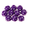 thumbnail image 2 of 10 dados acrílicos opacos D16 de 16 caras y 14 mm para juegos de rol. Púrpura, 2 of 7