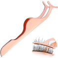 thumbnail image 3 of Eyelash Tweezer Applicator Stainless Steel Curved Tip Fishtail False Eyelash Curler Eyelash Extension Application, 3 of 5