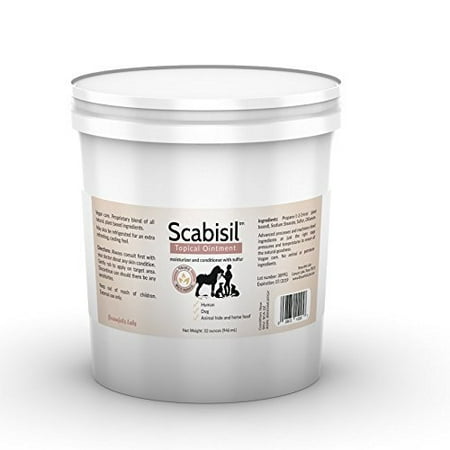 Quart Size - Scabisil Topical 10% Sulfur Ointment - Relief From Mite, Insect Bite, Acne, Fungus, Multipurpose, All (Best Ointment For Insect Bites)