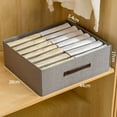 thumbnail image 5 of Large Capacity Storage Box - Partition Design, Dustproof, Keep Tidy - 14 Grids, Extra Large, Double Row - Clothes Pants Organizer - Bedroom Supply, 5 of 8