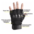 thumbnail image 4 of Guantes Medio Dedo Tacticos Militar Motocicleta Bicicleta con protección para los nudillos Sin marca. Medio dedo, 4 of 10