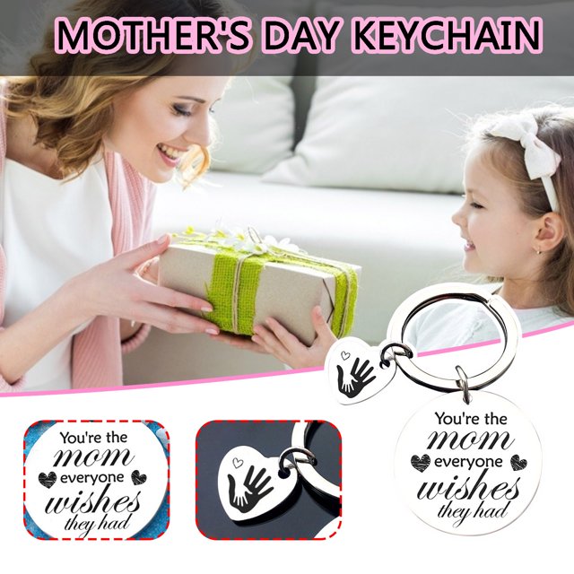 Dvkptbk Graduation Keychain You'Re The Mom Everyone Wishes They Had Mother's Day Stainless Steel Keychain Jewelry