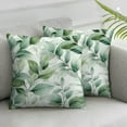 thumbnail image 3 of Acheng Spring Sage Green Leaf Pillow Covers Set of 2, Eucalyptus Floral Watercolor Pillow Cushion Cases, Gray Seafoam Leaves Modern Throw Pillows Cover Decor Gifts for Bed Couch, 3 of 7