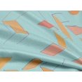 thumbnail image 5 of oneOone Rayon Sky Blue Fabric Geometric Craft Projects Decor Fabric Printed By The Yard 56 Inch Wide-ZI, 5 of 5