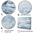 thumbnail image 3 of Designart "Lakeside Winter Dreams" Snow Floater Framed Wall Decor, 3 of 5