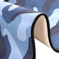 thumbnail image 6 of SKYSONIC 2'X6' Military Camouflage Runner Rug with Rubber Backing, Blue Army Camo Non Slip Entryway Rug Runner Washable Soft Area Rug Carpet for Hallway Bedroom Kitchen Decor, 6 of 6