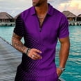 thumbnail image 2 of Sngxgn Men's Polo Shirt Casual Short Sleeve Polo T Shirt Classic Fit Shirts(Purple,XXL), 2 of 5