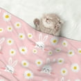 thumbnail image 2 of Disketp Rabbit Sunflower Dog Blanket/Bed Cover for Dogs and Cats,Puppy Essentials-Large, 2 of 8