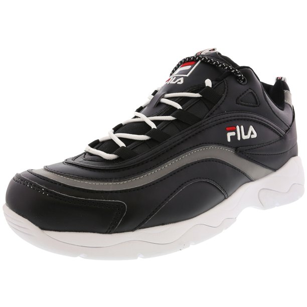 FILA - Fila Men's Ray Black Red Metallic Silver - 7M - Walmart.com - Walmart.com