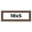 Barn Brown, variant on 18x5 Frame Beige Real Wood Picture Frame Width 0.75 inches | Interior Frame Depth 0.5 inches |