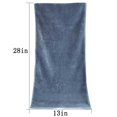 thumbnail image 3 of Ksopiavobs 100% Cotton Hand Towels, Highly Absorbent, Set of 2 (Blue-Grey), 13 x 28 Inches, 3 of 6